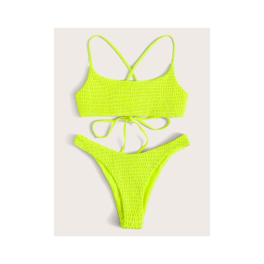 NEW Neon Yellow Brazilian Bikini | Swimwear Set